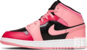 Кроссовки Air Jordan 1 Mid GS Coral Chalk, розовый 554725 662 | Pink фото 3