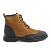 Мужские высокие ботинки Clarks, коньячные фото 2