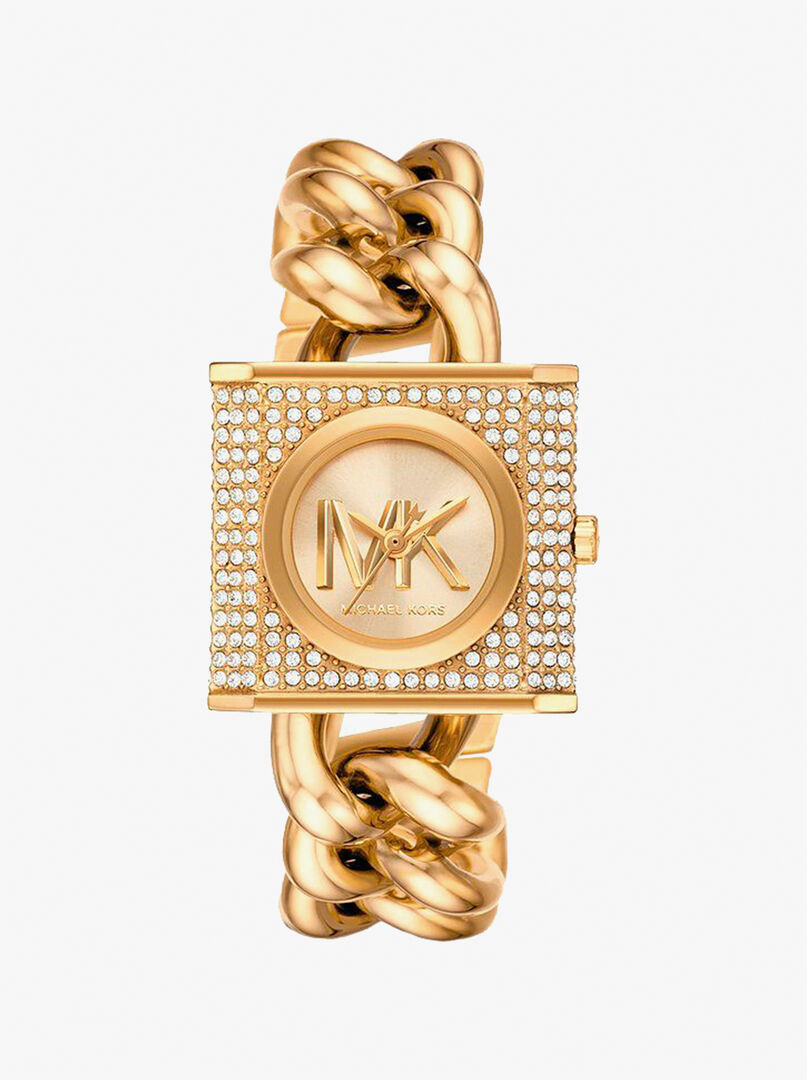 Часы Michael Kors Chain Lock MK4711 Желтое золото